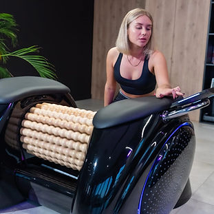 Vrouw gebruikt de RollShaper